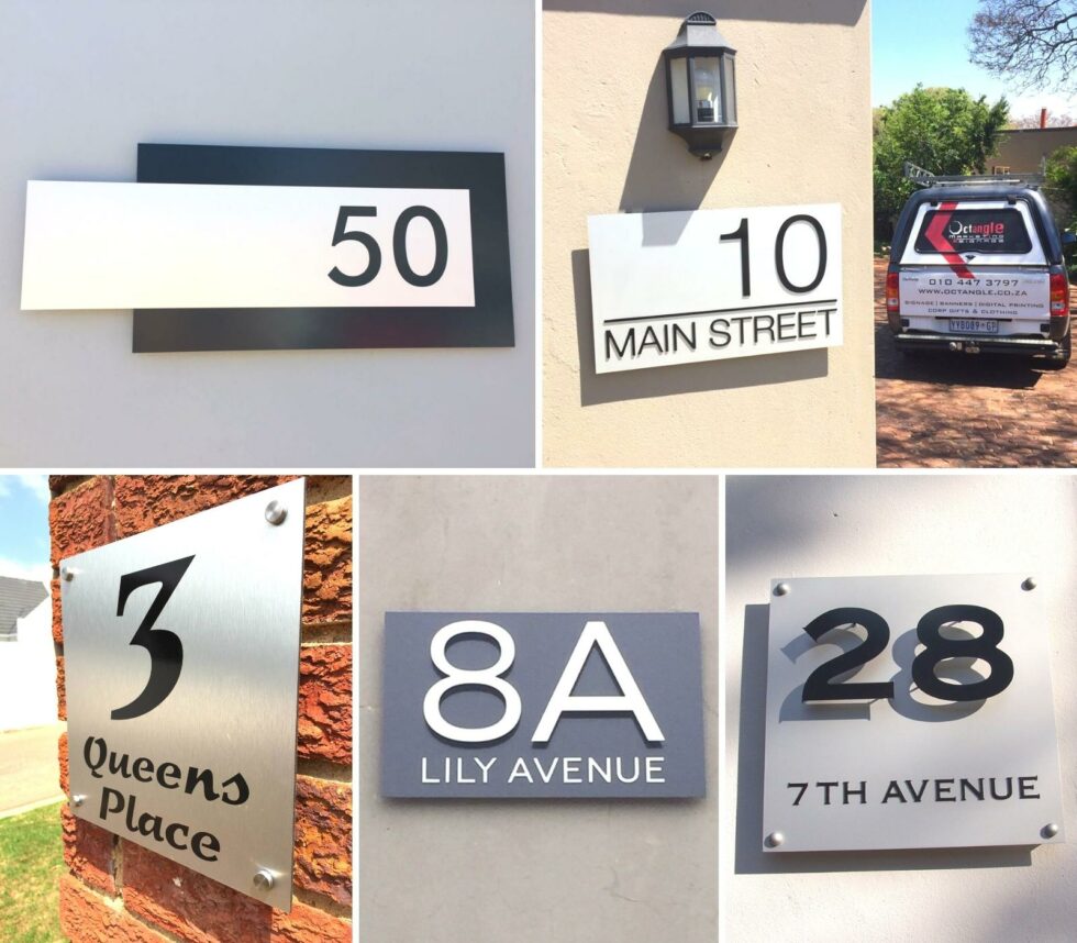 House Number & Address Signs - Octangle Marketing & Signage