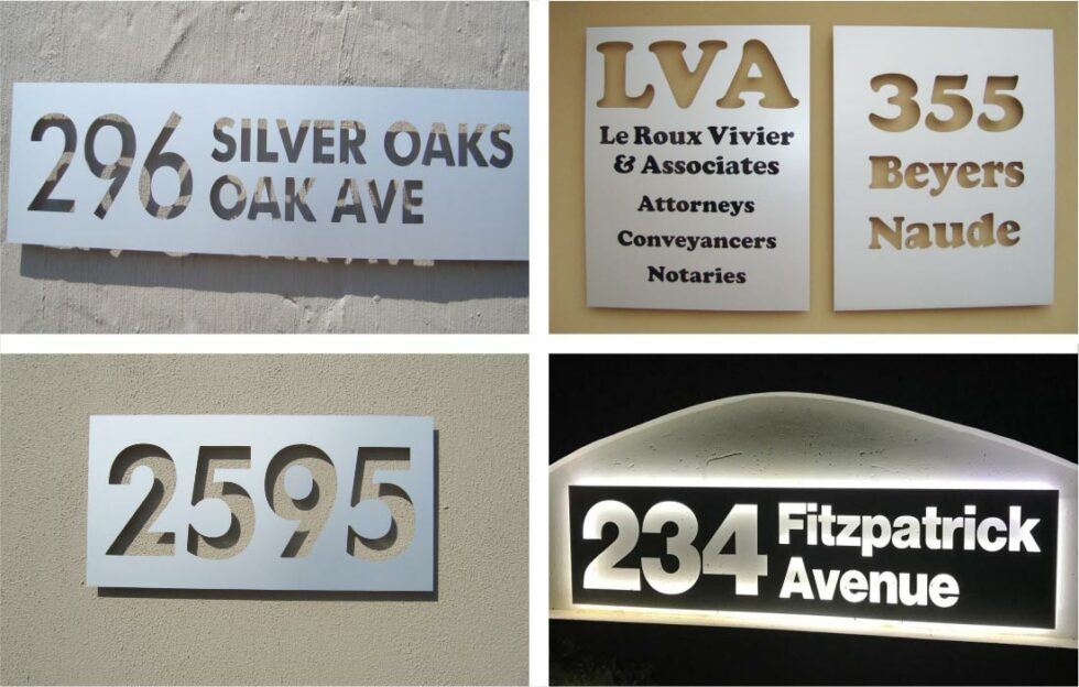 House Number & Address Signs - Octangle Marketing & Signage